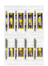 Load image into Gallery viewer, 2023 Graduation Yellow and Blue Pen Wraps Set 4