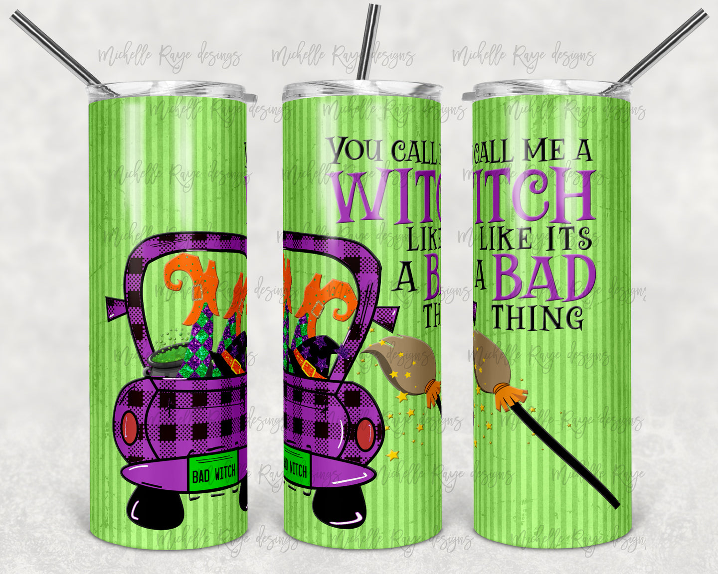 Halloween You Call Me Witch Plaid Car Witch Leggings